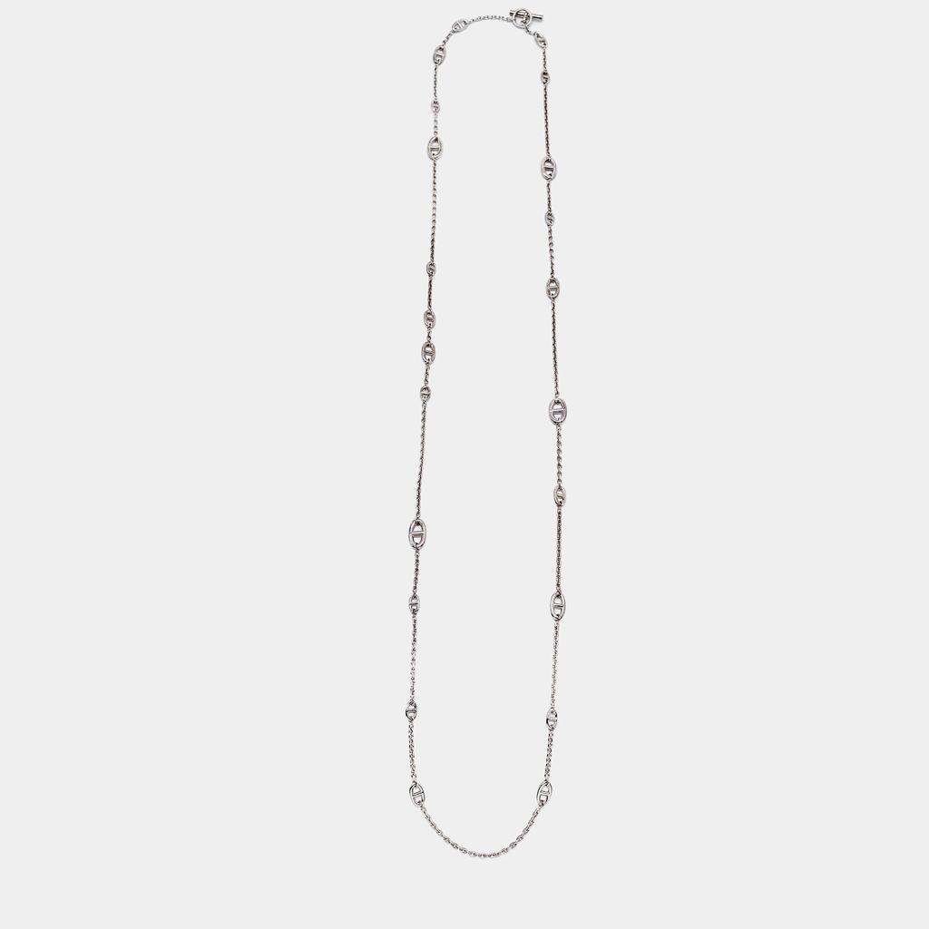 Hermès Sterling Silver Farandole Long Toggle Necklace商品第1张图片规格展示