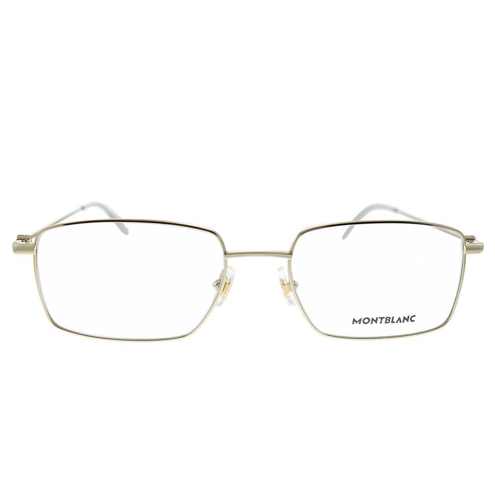 Mont Blanc  MB 0076O 002 Unisex Rectangle Eyeglasses 55mm商品第2张图片规格展示