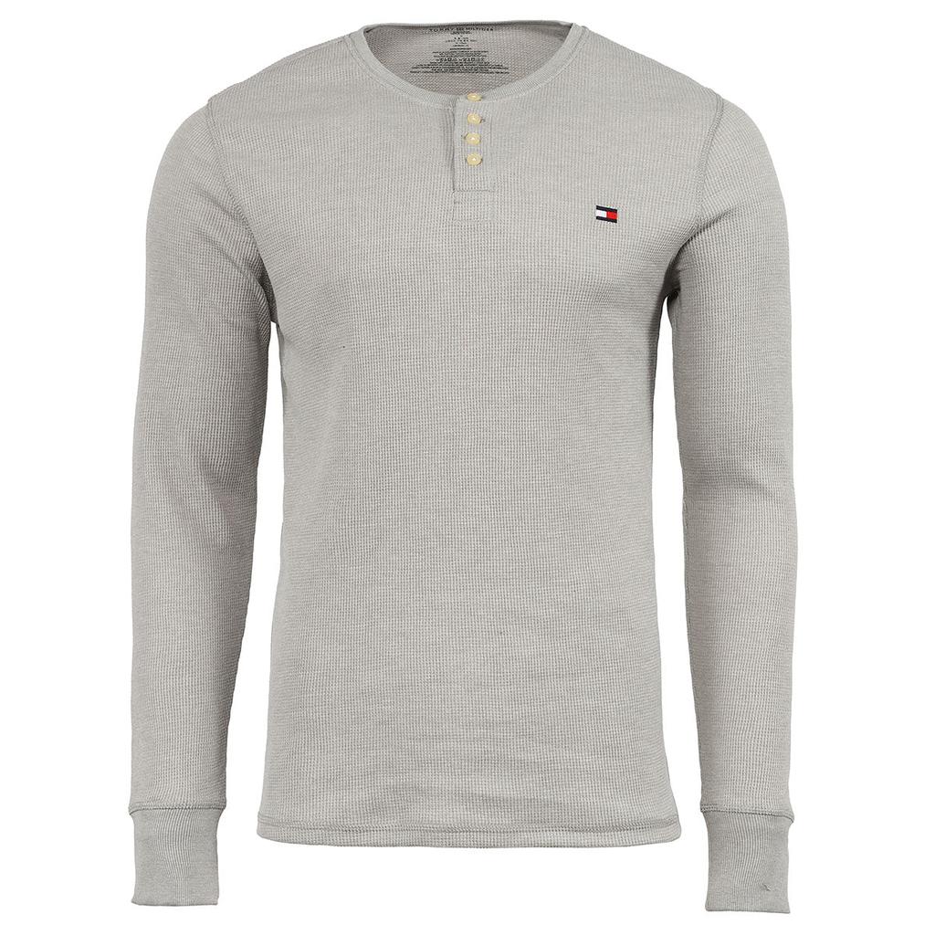 Tommy Hilfiger Men's Thermal 4 Button Long Sleeve Shirt商品第4张图片规格展示
