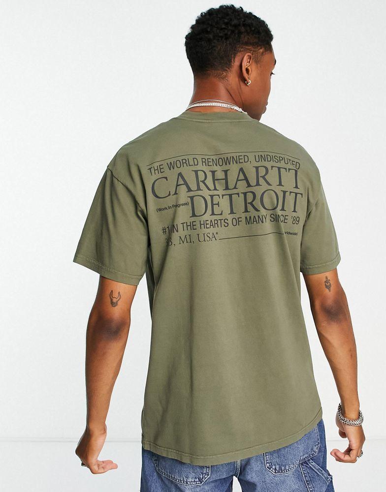 Carhartt WIP undisputed t-shirt in green商品第1张图片规格展示