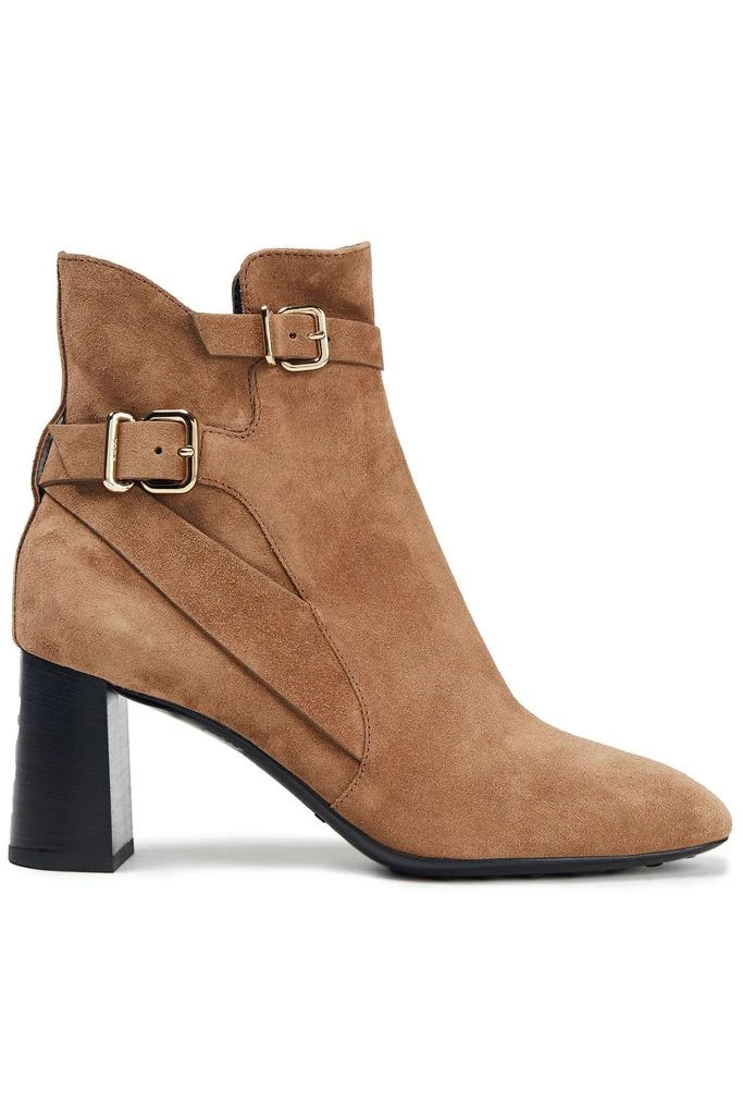 商品Tod's|Buckled suede ankle boots,价格¥3285,第1张图片