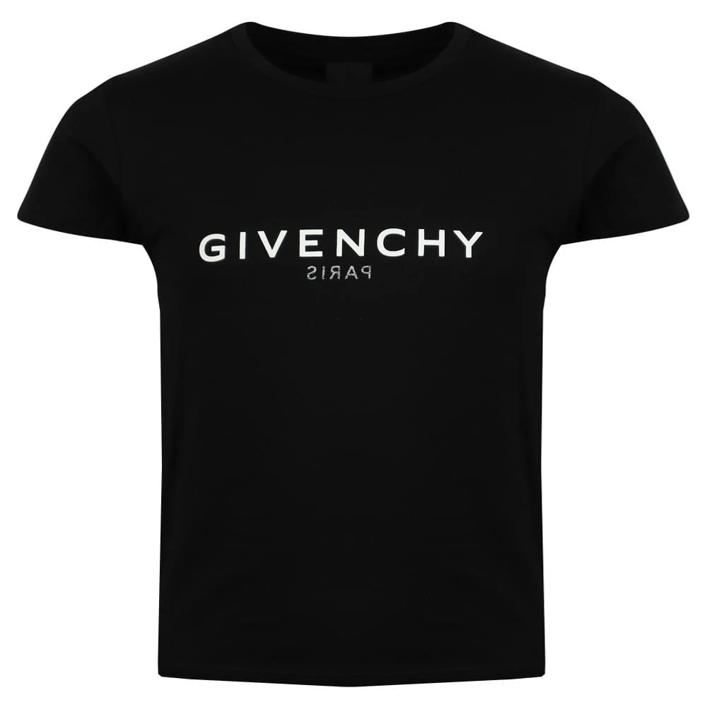 商品Givenchy|Girls Reverse Logo T Shirt Black,价格¥619,第1张图片