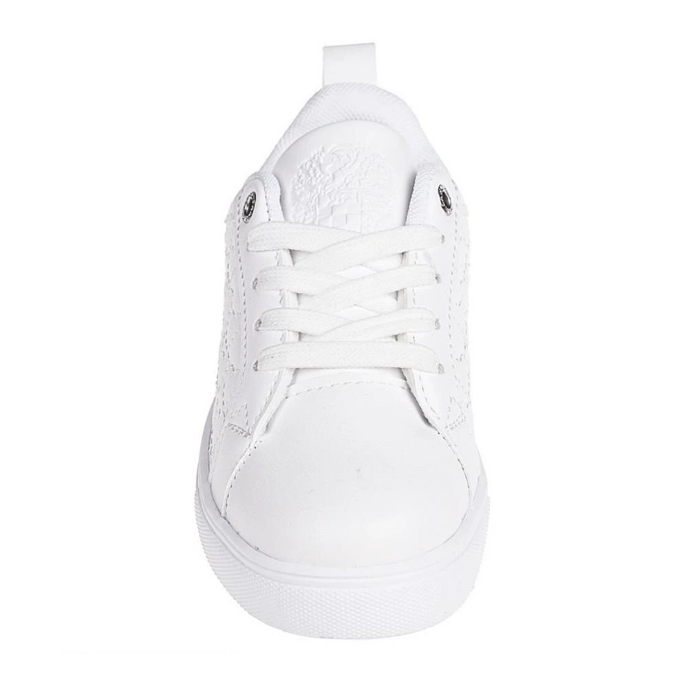 Little Girls Cute Comfortable Court Sneakers with Quilted Hearts 商品