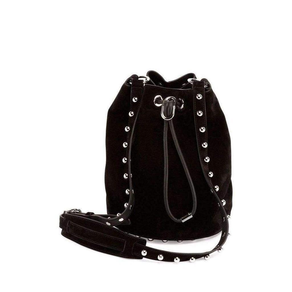 商品Alexander Wang|Black Suede Alpha Bucket Bag,价格¥4585,第1张图片