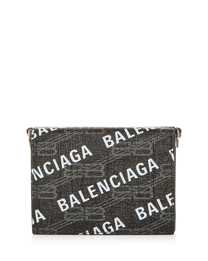 商品Balenciaga|Cash Mini Logo Print Leather Chain Wallet,价格¥4112,第1张图片