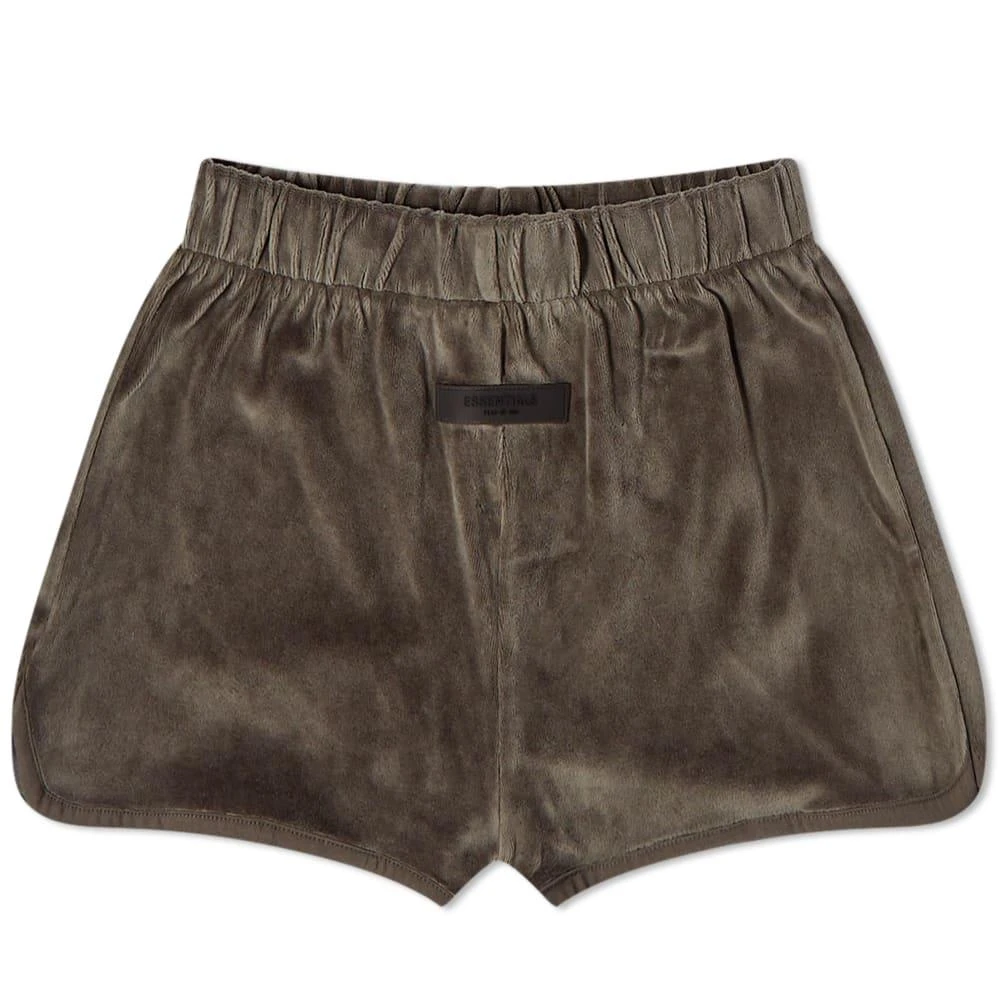 商品Essentials|Fear of God ESSENTIALS Velour Shorts - Off Black,价格¥369,第1张图片