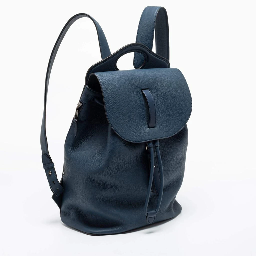 商品Burberry|Burberry Blue Leather Pocket Backpack,价格¥6302,第3张图片详细描述