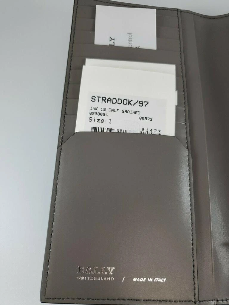 商品Bally|Bally Straddok Men's 6208054 Continental Navy Calf Grained Leather Wallet,价格¥1416,第3张图片详细描述