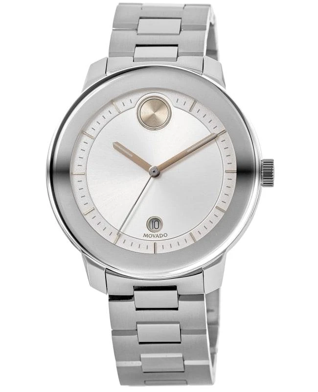 商品Movado|Movado Bold Verso Silver Dial Steel Women's Watch 3600747,价格¥3424,第1张图片
