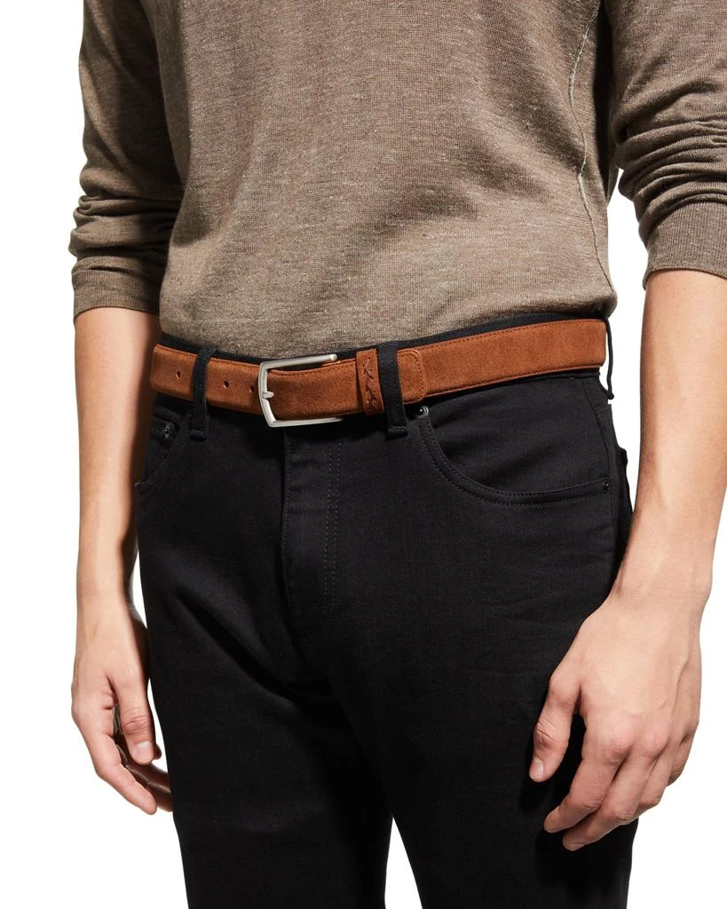 商品Zegna|Men's Suede Leather Belt,价格¥1166,第2张图片详细描述