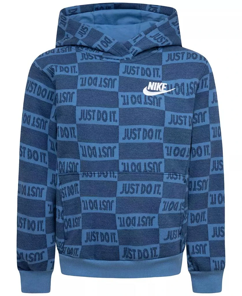 商品NIKE|Sportswear Little Boys Textured Club Fleece Pullover Hoodie,价格¥247,第1张图片