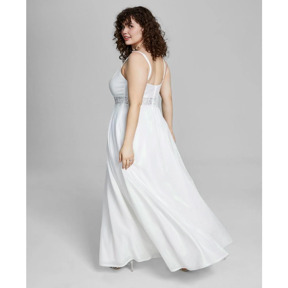 商品City Studios|Trendy Plus Size Metallic Sleeveless Gown,价格¥448,第2张图片详细描述