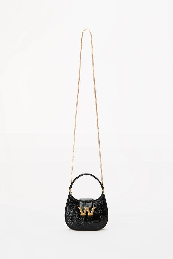 商品Alexander Wang|W LEGACY MICRO HOBO BAG IN CROC LEATHER,价格¥2456,第4张图片详细描述