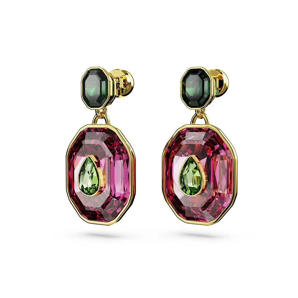 商品Swarovski|Crystal Mixed Cuts Chroma Drop Earrings,价格¥693,第3张图片详细描述