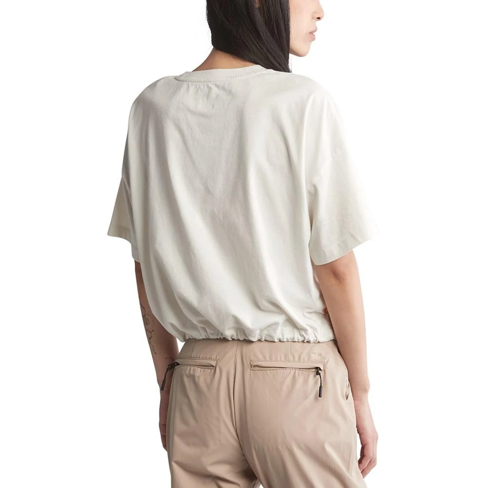 商品Timberland|Women's Drawstring-Hem Cropped T-Shirt,价格¥96,第3张图片详细描述