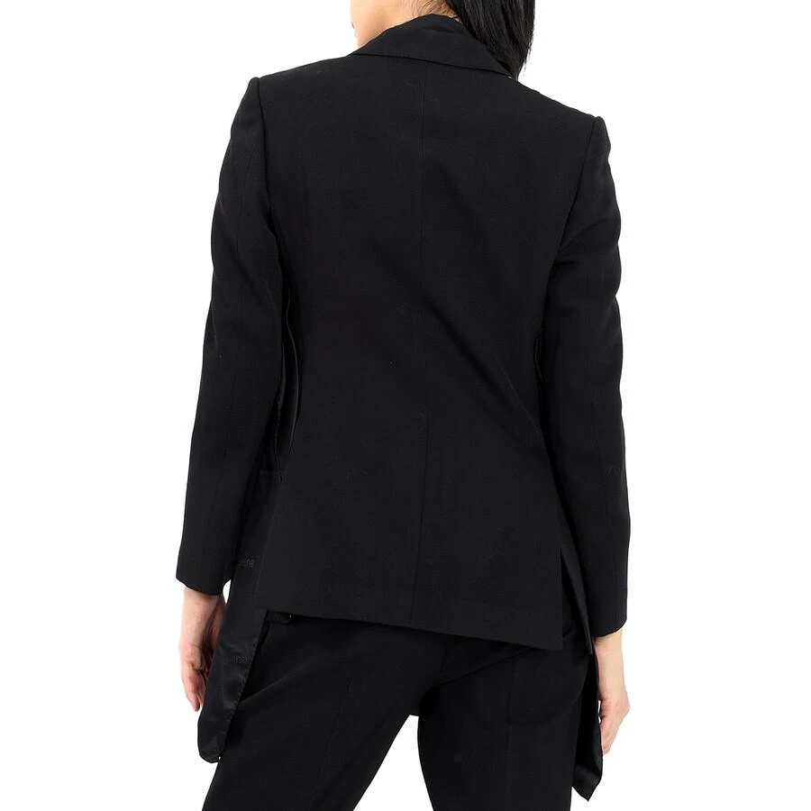 商品Burberry|Black Wool Logo Panel Detail Tailored Jacket,价格¥2468,第3张图片详细描述