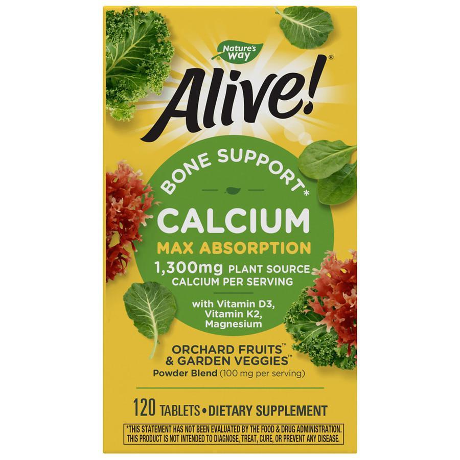 商品Nature's Way|Alive! Bone Support Calcium Tablets,价格¥215,第1张图片