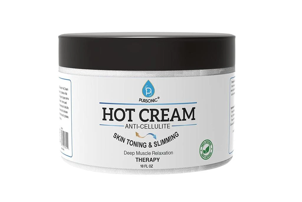 商品PURSONIC|Anti Cellulite & Muscle Relaxation Hot Cream, Diminish the Appearance Of Varicose Veins, Improves Skin Texture & Tightness, Softens & Hydrates. Made With All Natural Ingredients,价格¥119,第1张图片