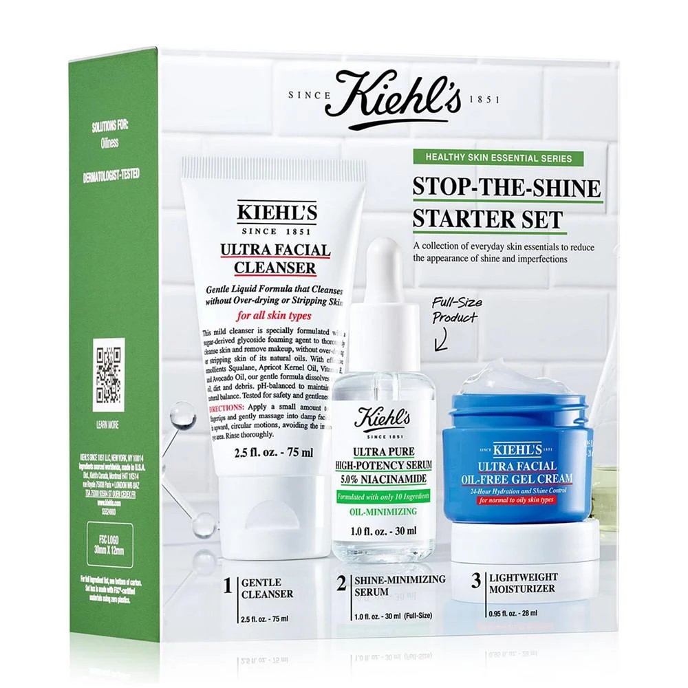 商品Kiehl's|3-Pc. Stop-The-Shine Skincare Starter Set,价格¥389,第3张图片详细描述