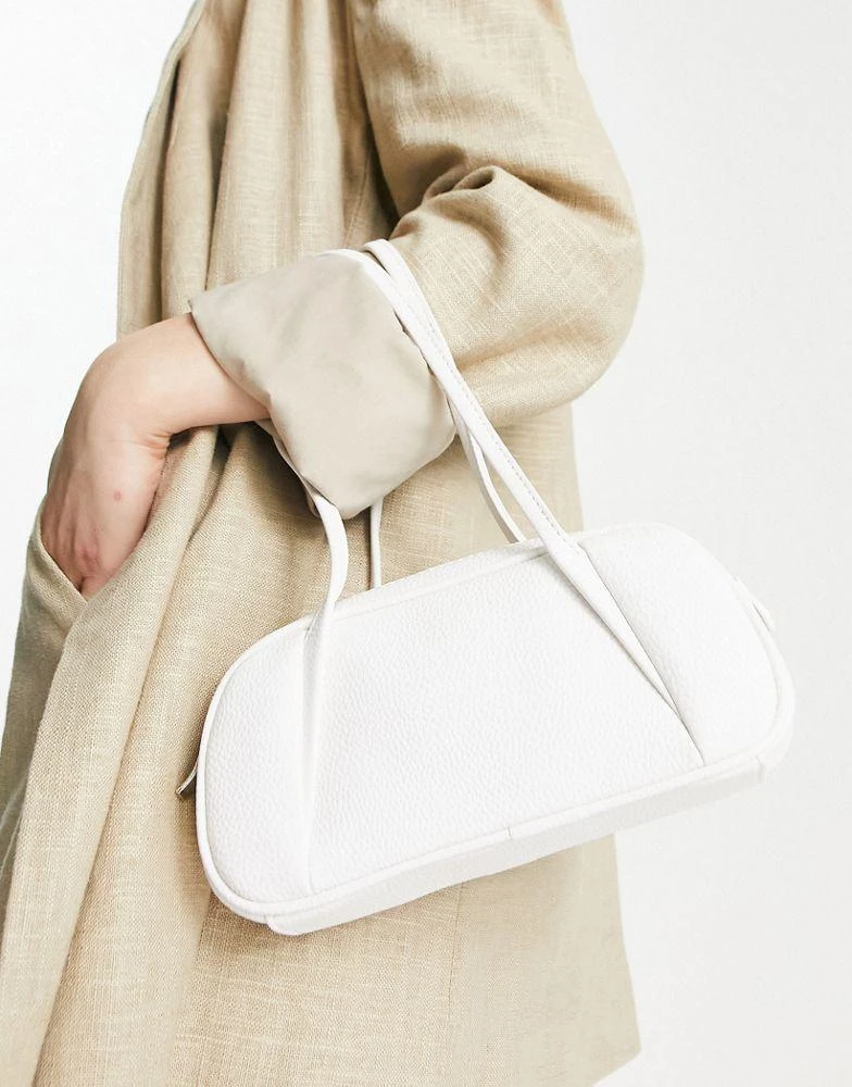 商品ASOS|ASOS DESIGN bowler shoulder bag in white,价格¥133,第1张图片