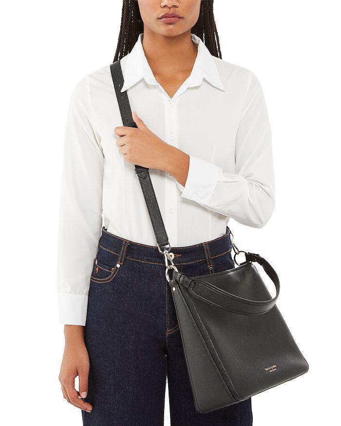 商品Kate Spade|Hudson Pebbled Leather Large Hobo Bag,价格¥2597,第6张图片详细描述