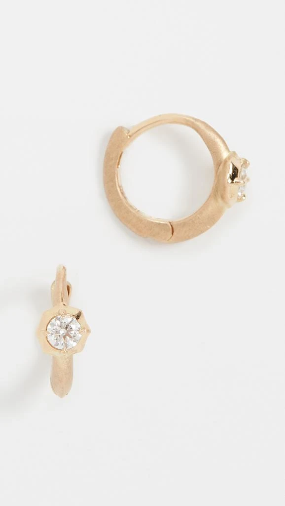 商品Jade Trau|Jade Trau 18KY 单颗宝石贴耳耳环,价格¥11240,第1张图片