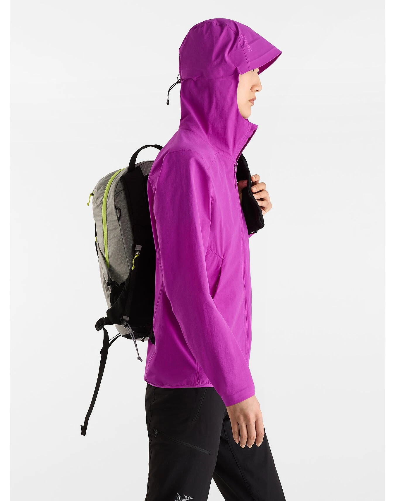 商品【商品预售7天】 Arc'teryx|Arc'teryx 女士户外软壳衣 X000006697GROOVIE 紫色,价格¥1517,第6张图片详细描述