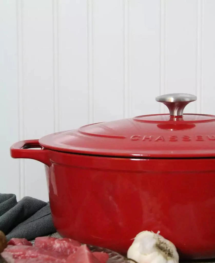 商品Chasseur|French Enameled Cast Iron 6.25 Qt. Round Dutch Oven,价格¥4442,第4张图片详细描述