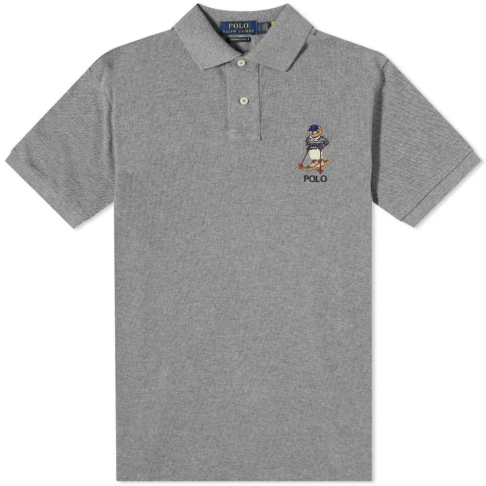 商品Ralph Lauren|Polo Ralph Lauren Skiing Bear Polo Grey,价格¥1215,第1张图片