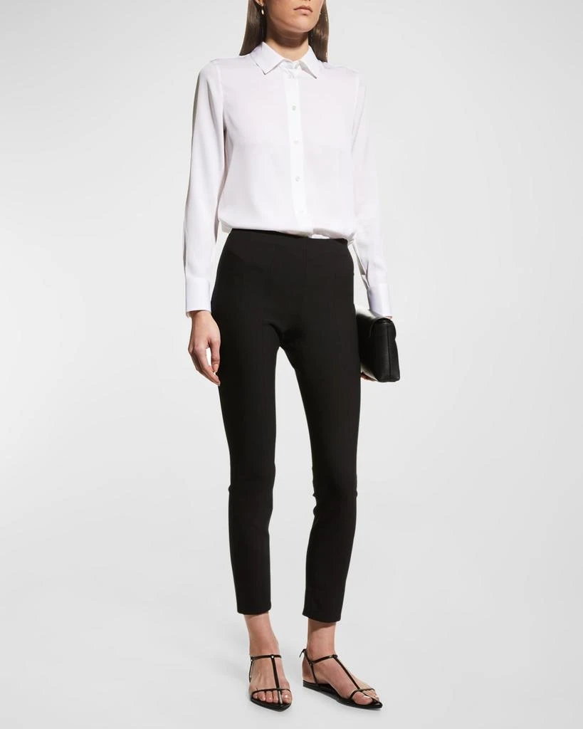 商品Vince|Slim-Fit Long-Sleeve Stretch-Silk Blouse,价格¥2874,第2张图片详细描述