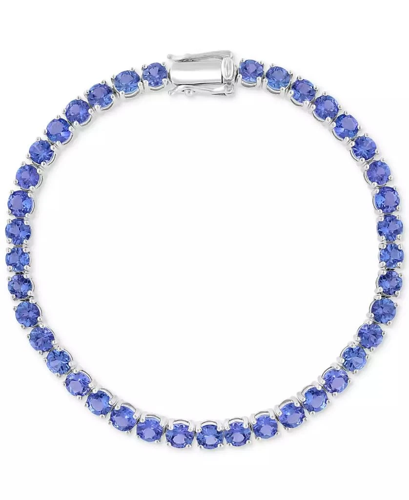 商品Effy|EFFY® Tanzanite Tennis Bracelet (7-3/8 ct. t.w.) in Sterling Silver,价格¥3631,第1张图片