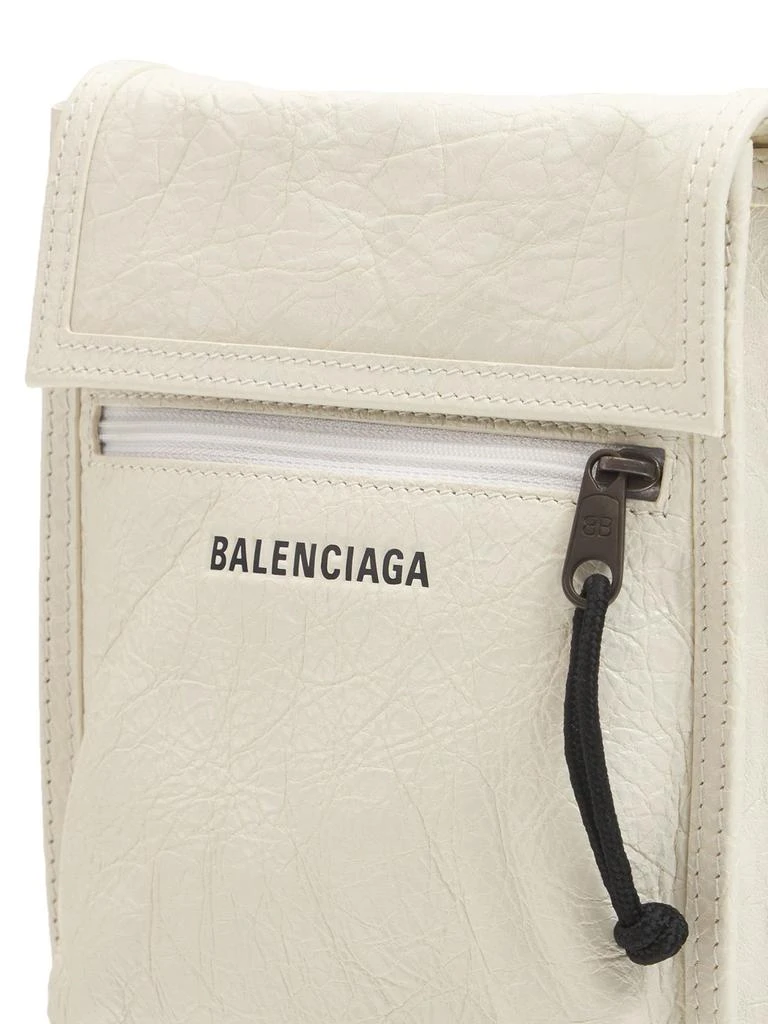 商品Balenciaga|Small Explorer Leather Pouch W/ Strap,价格¥6313,第4张图片详细描述