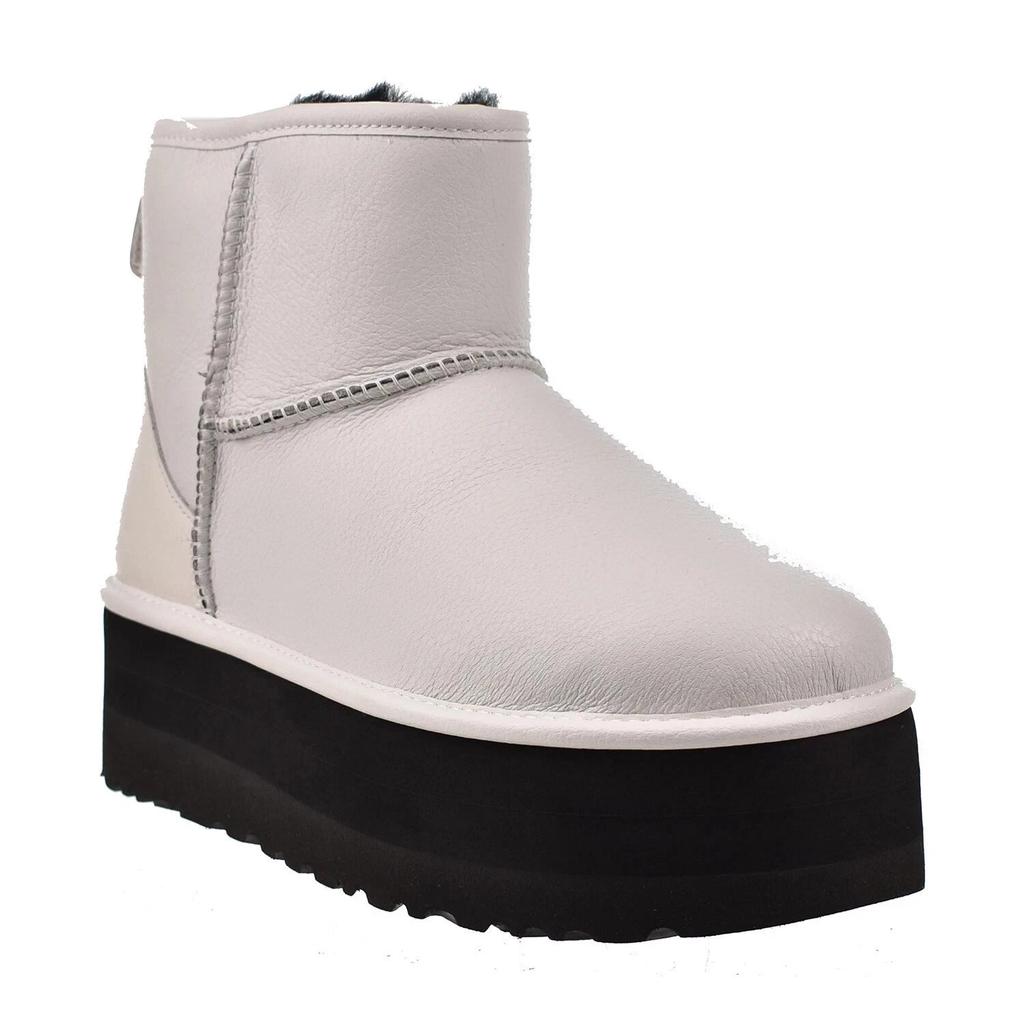 Botas clásicas mini para mujer 1130611-UMWH, botín blanco con plataforma RHS7161 image 2