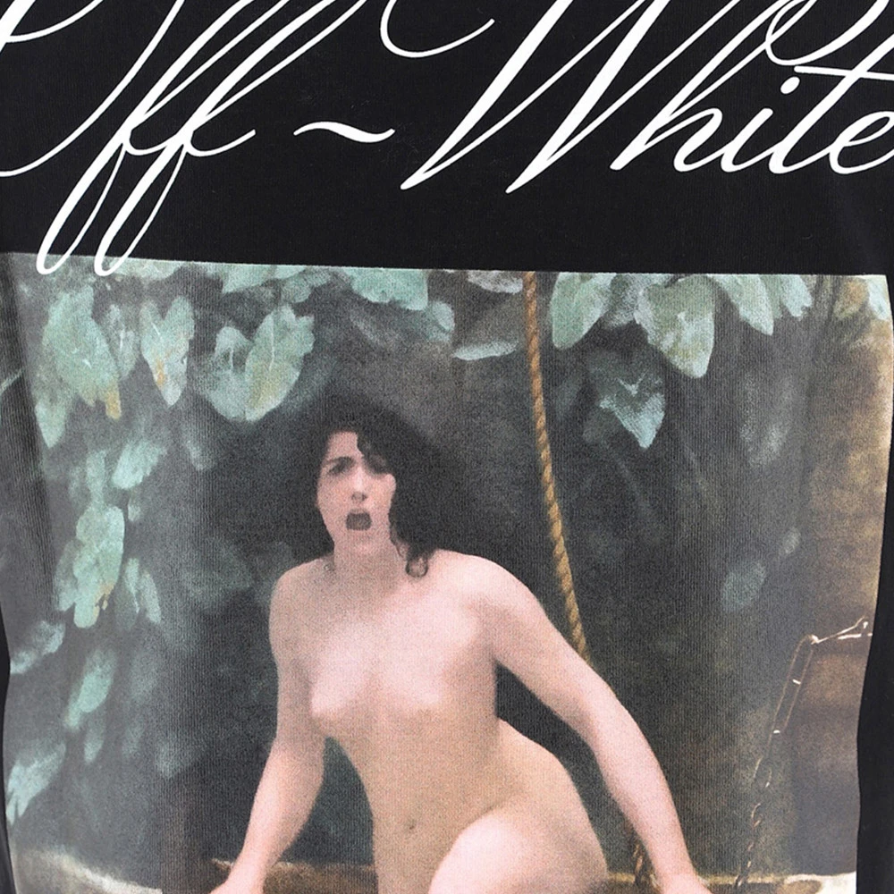 OFF WHITE 黑色女士T恤 OWAA049R21JER008-1001 商品