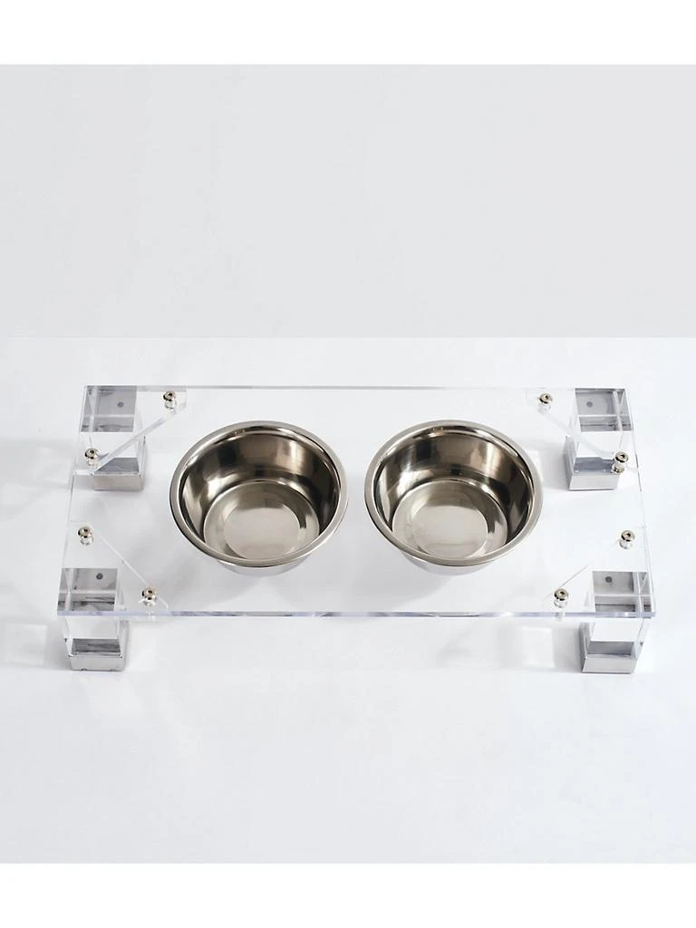 商品Hiddin|Glam Clear Double Bowl Pet Feeder,价格¥1489,第5张图片详细描述