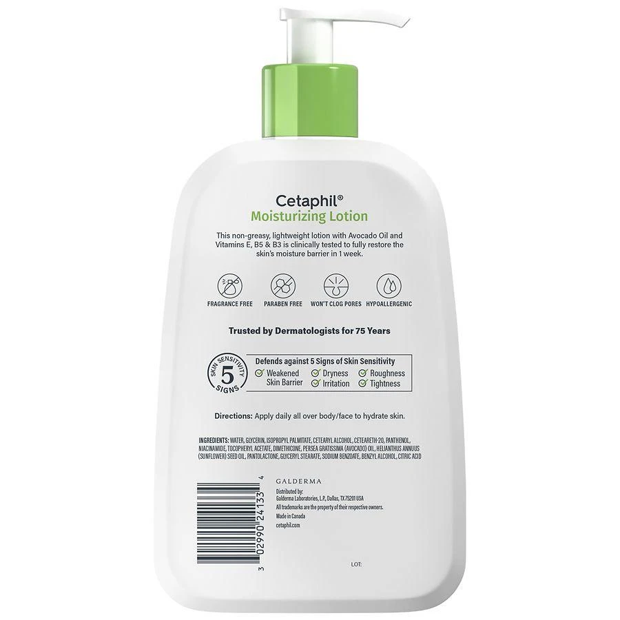 商品Cetaphil|Moisturizing Lotion Unscented,价格¥120,第5张图片详细描述