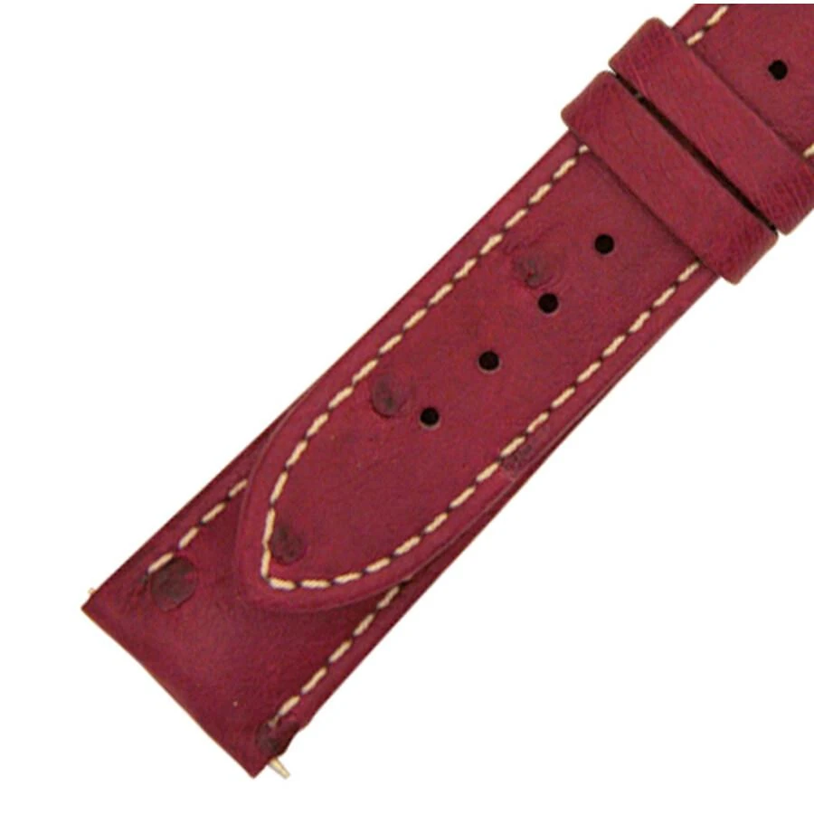 商品Hadley Roma|21 MM Matte Bougainvillea Ostrich Leather Strap,价格¥224,第1张图片