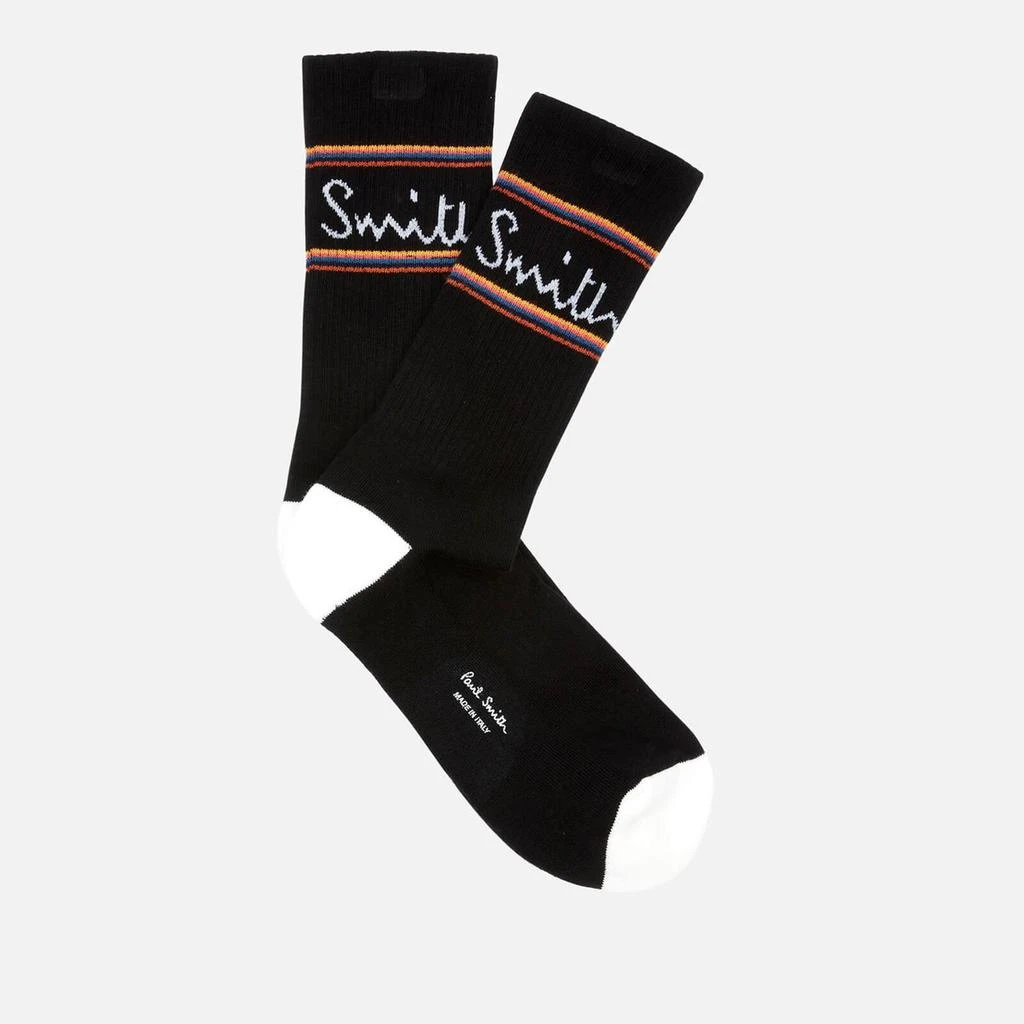 商品Paul Smith|PS Paul Smith Men's Logo Socks - Black,价格¥117,第1张图片