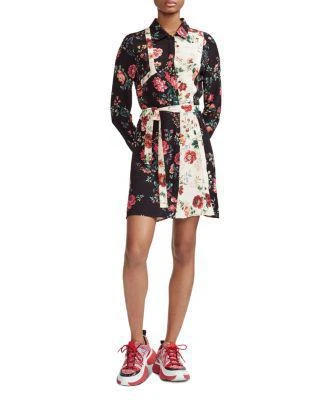 商品Maje|Riller Floral Print Shirt Dress,价格¥1391,第1张图片