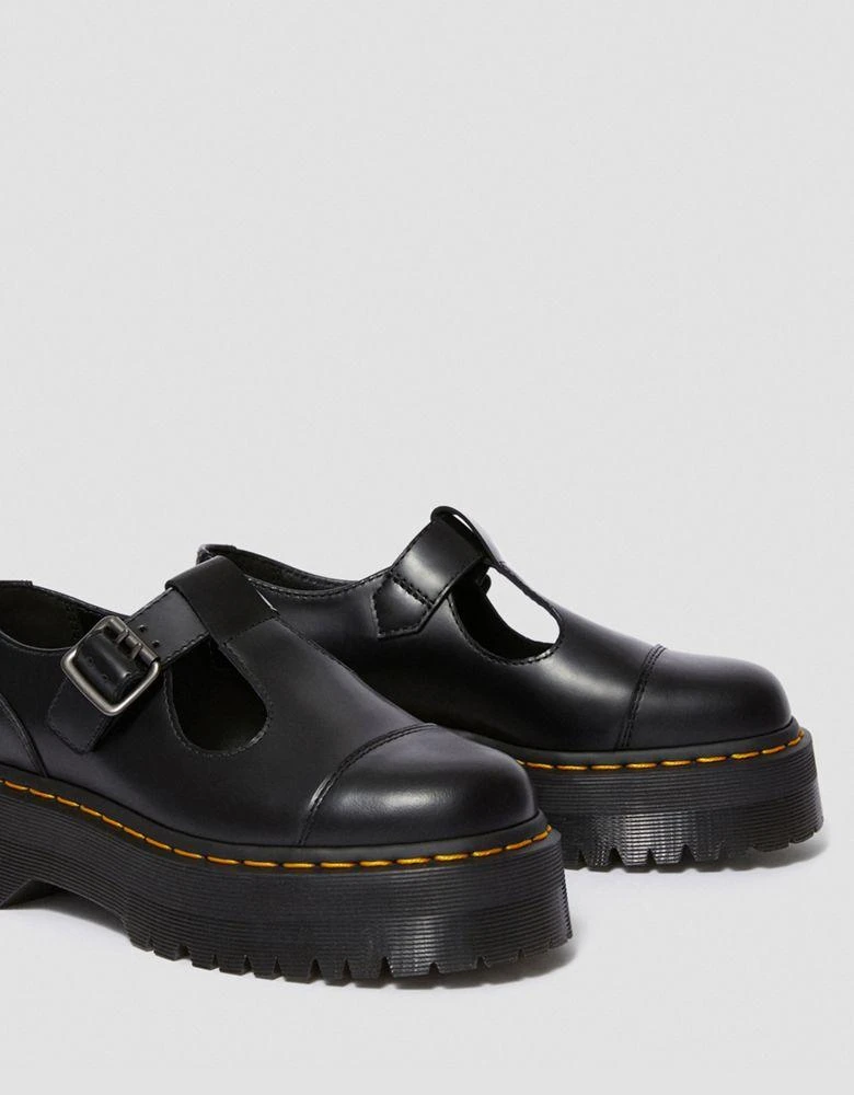 商品Dr. Martens|Dr Martens Bethan quad mary jane flat shoes in black,价格¥760,第2张图片详细描述