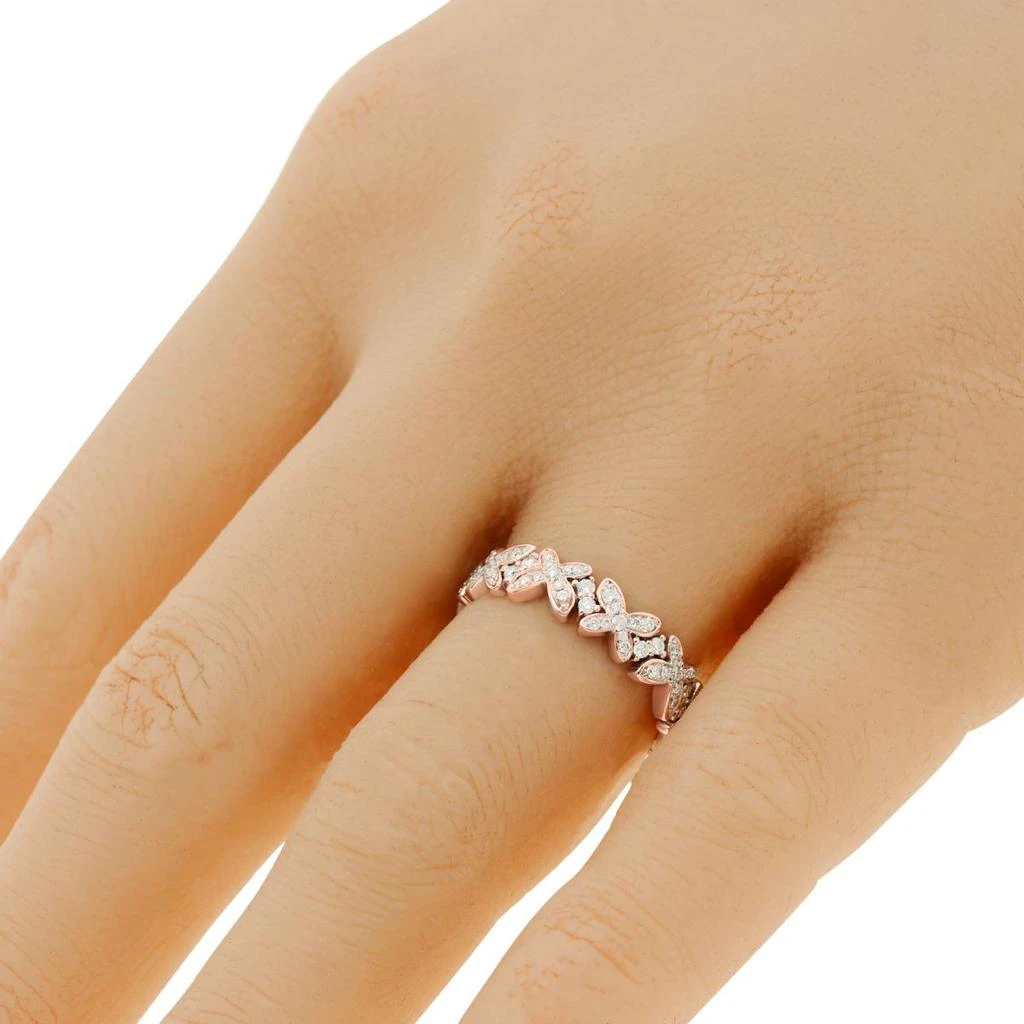 商品Mimi Milano|Mimi Milano Freevola 18K Rose Gold Diamond 0.50ct. Tw. Band Ring Sz. 6.5 AXM249R8B-53,价格¥6759,第2张图片详细描述