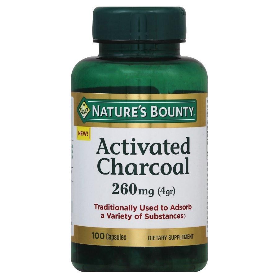 商品Nature's Bounty|Activated Charcoal 260 mg Capsules,价格¥96,第1张图片
