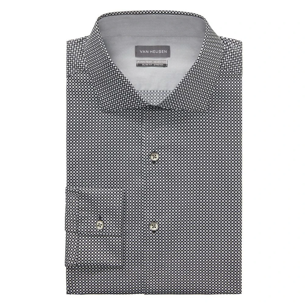 商品Van Heusen|Men's Even Temp Never Tuck Slim Fit Dress Shirt,价格¥209,第3张图片详细描述