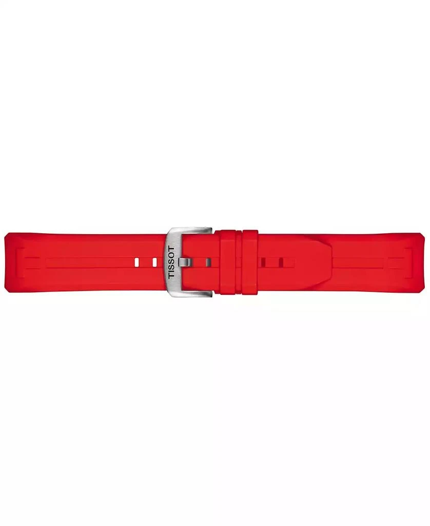 商品Tissot|Men's Swiss T-Touch Connect Solar Red Rubber Strap Smart Watch 48mm,价格¥8192,第4张图片详细描述