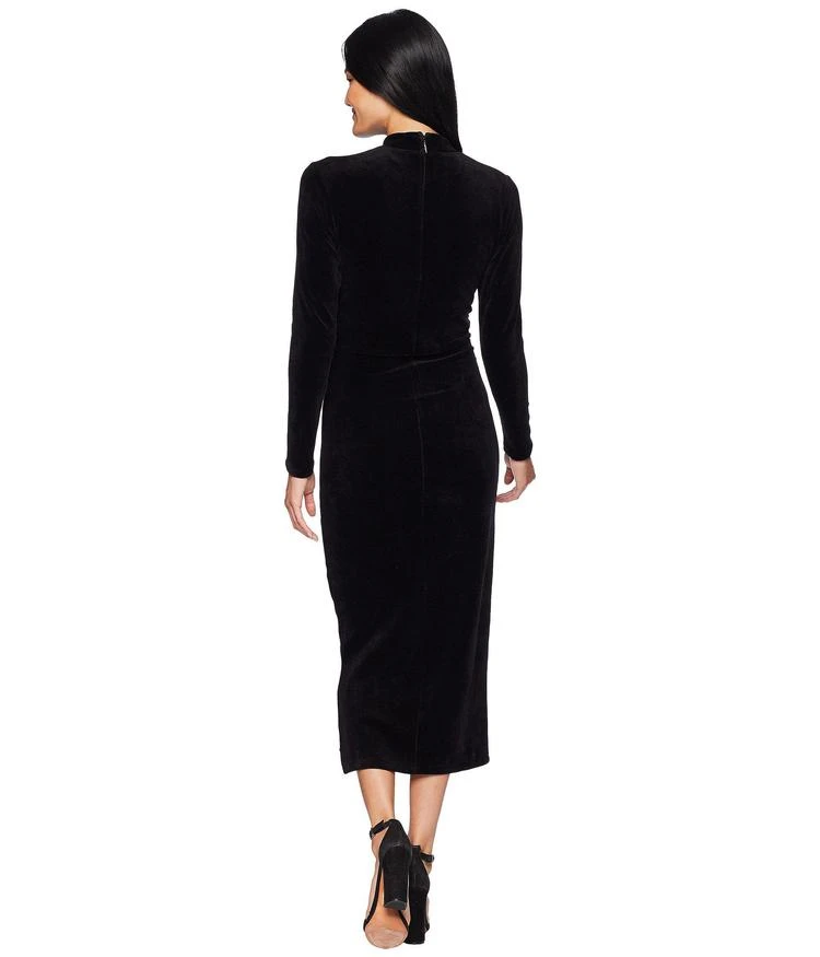 商品Juicy Couture|Track Stretch Velour Mock Neck Midi Dress,价格¥292,第3张图片详细描述