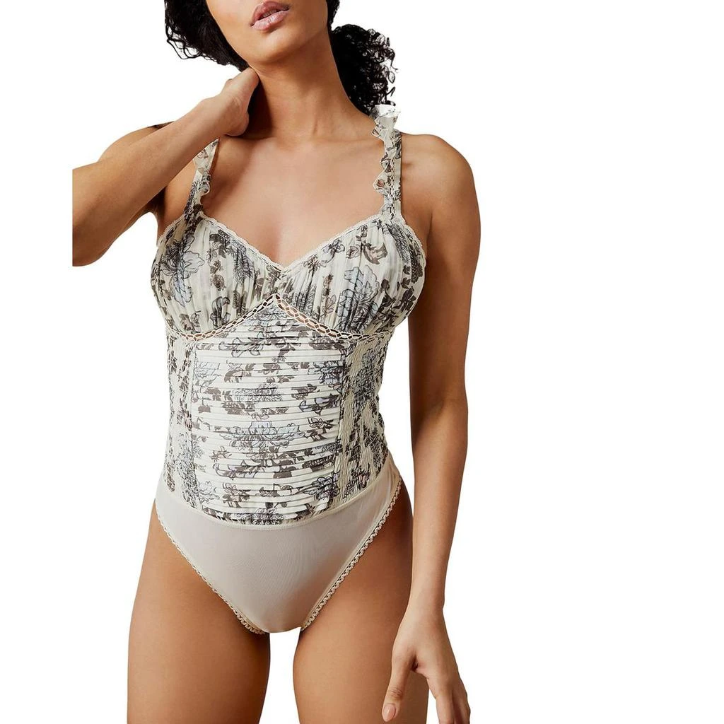 商品Intimately Free People|Intimately Free People Womens Weekend Plans Shutter Pleat Rouched Bodysuit,价格¥115,第1张图片
