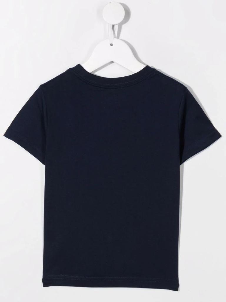 商品Ralph Lauren|Ralph Lauren Child T-shirt In Navy Blue Cotton With Red Pony,价格¥496,第4张图片详细描述