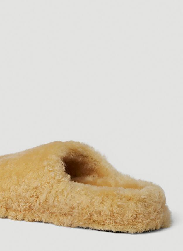 Shearling Slippers in Cream商品第6张图片规格展示