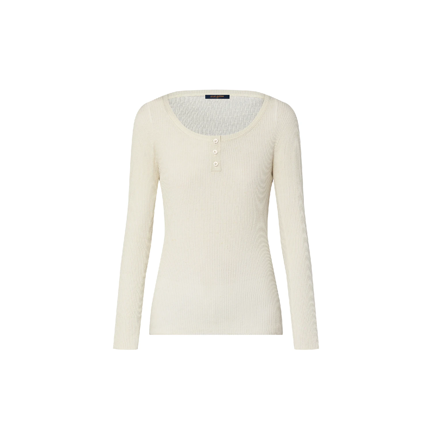 商品Louis Vuitton|【预售】 LV路易威登 25春夏 女士 针织衫 Haut henley côtelé 1AGFXJ ,价格¥9688,第1张图片