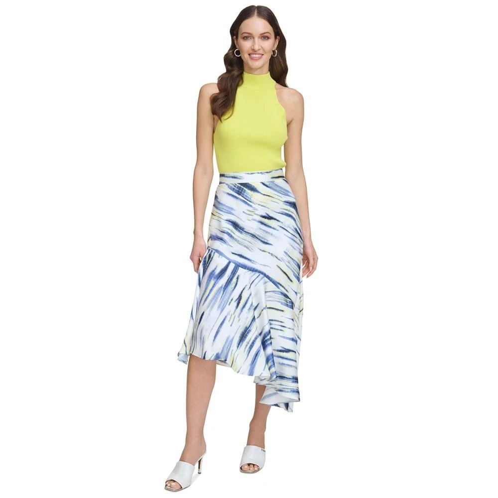 商品DKNY|Women's Printed Asymmetrical Midi Skirt,价格¥842,第4张图片详细描述